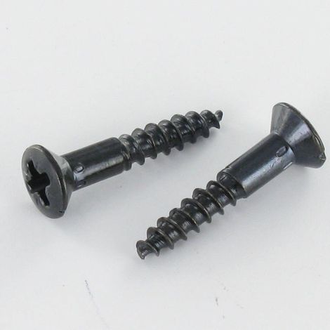Vis bois Tête fraisée bombée TFB Pozi N°2 3.5X20 Acier zingué noir-200 pièces
