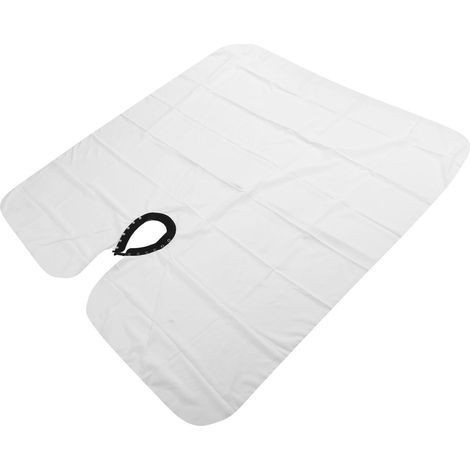 Barber Cape Waterproof Hair Cutting Cape Hairdressing Apron Fabric Wrap Barber Adjustable for Salon Hairdresser (White) (1/5)