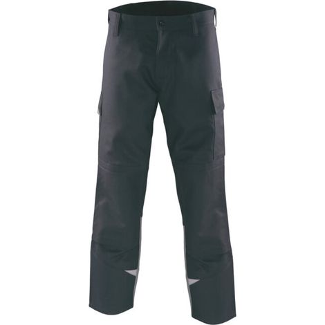 ROFA Pantalon de protection pour soudeur Splash, anthracite foncé / gris, taille DE : 52