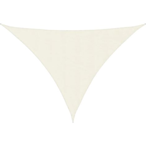 Maison Exclusive - Parasole a Vela Oxford Triangolare 3x4x5 m Crema