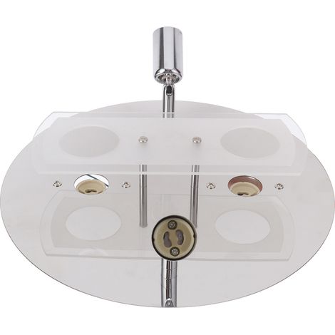Moderne runde GU10 4-Punkt-Deckenleuchte aus Eisen, für Wohnzimmer, Schlafzimmer, Küche, Flur, Badezimmer, Balkon (Leuchtmittel nicht enthalten, Spannung 85-265V, CE+ROHS-zertifiziert) (1/5)