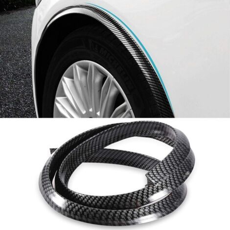 Ampliador automático de llantas, extensiones universales de alas de fibra de carbono, protector de arcos de ruedas de automóvil para protección, accesorios para automóviles y camiones, almohadilla res (1/4)