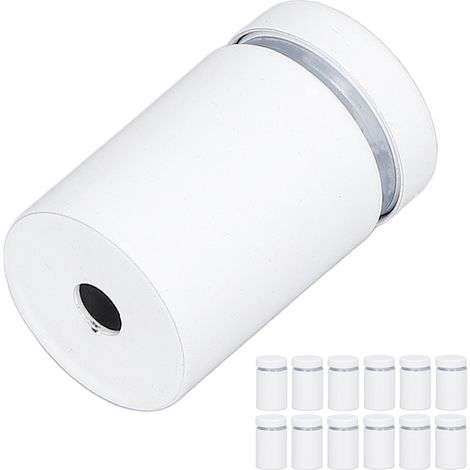 Packung mit 12 Edelstahl-Abstandsschrauben zur Wandmontage von Werbetafeln, 19 x 30 mm (1/5)