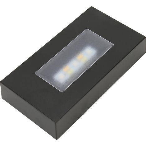 Socle de lampe LED, alimenté par USB, multimode, multicolore, base lumineuse rectangulaire en ABS noir adaptée aux vitrines en verre.