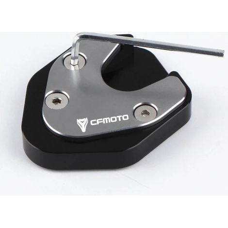 (Titane) Compatible avec les motos CFMOTO 250SR, NK250, NK 250, CF250-6 et CF250. Béquille latérale CNC, extension et support. Agrandit la puissance maximale. (1/4)