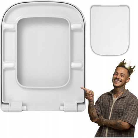 Abattant WC pour KOŁO LIFE – remplaçant, frein de chute, duroplast rigide (1/5)