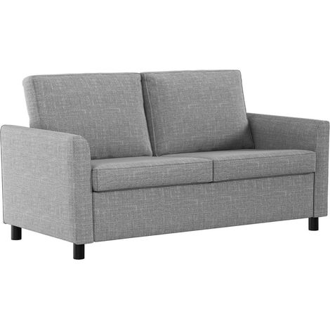 2-Sitzer Sofa mit abnehmbaren Bezügen, hellgrau (1/5)