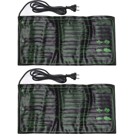 2 Pièces Tapis Chauffant Imperméable Pour Semis,Coussin à Température Constante pour la Croissance des Graines de Plantes,Prise UE 220-240V (1/4)
