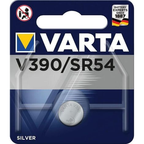 Batteria a bottone micro Varta argento sr54 - v390 1,55v blister 1 unità ø11,6x3,05mm