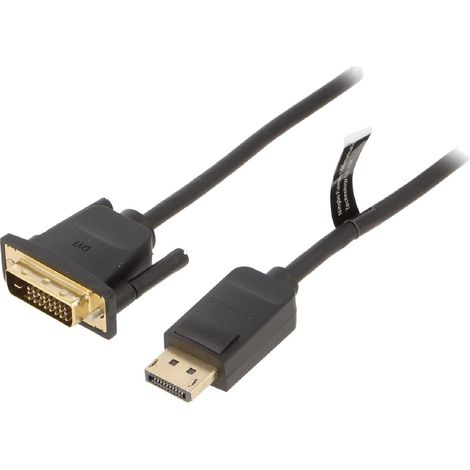 Cable DisplayPort male DVI-D male 1.5m noir