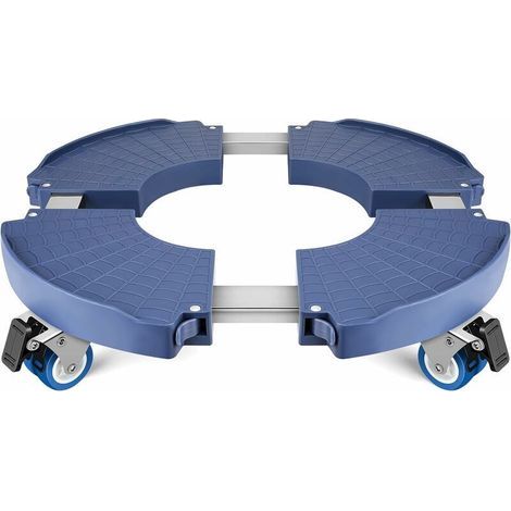 Pflanzenständer mit Rollen, verstellbarer 40–58 cm Pflanzenhalter für Blumentöpfe und Sonnenschirmständer – Rolltablett für den Innen- und Außenbereich, Tragkraft 150 kg (1/5)