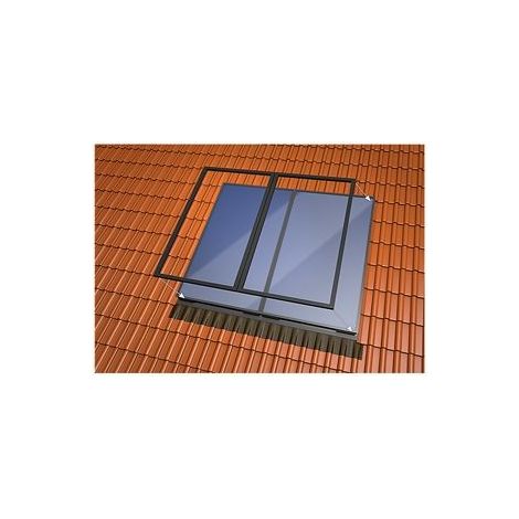 Set d' intégration 1 plaque pour 4plus ardoise 2 verticaux méandre/harpe