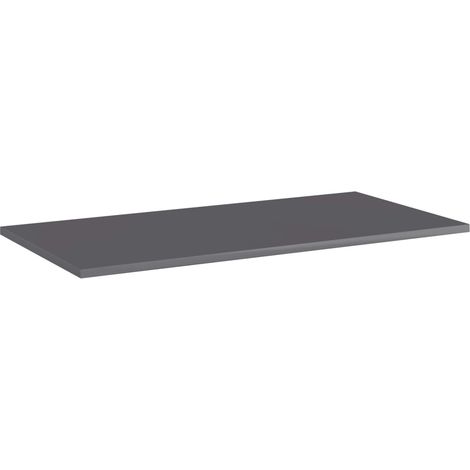 Maison Exclusive - Ripiani per Libreria 8pz Grigio Lucido 80x40x1,5cm Multistrato (1/5)