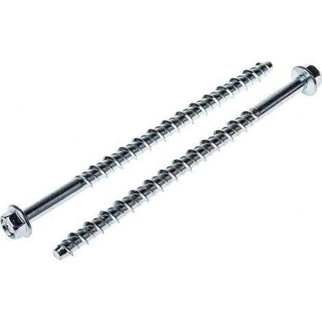Tire-fond RS PRO, en Acier plaqué zingué 10mm, 8mm x 150mm