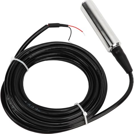 Capteur de niveau d'eau à immersion, transmetteur de niveau liquide type sonde, sortie 4-20mA stable et précise, câble de 5 mètres, alimentation 24VDC, plage de mesure 0 à 3 mètres / 0 à 9,8 pieds (1/5)