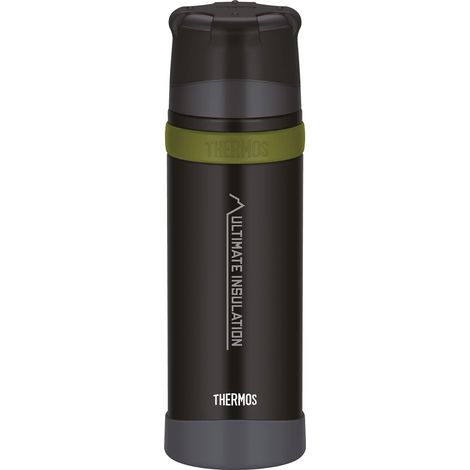 Thermos Mountain Beverage Bottle 0,75 l, Thermos in Acciaio Inox con Bicchiere, 24 h caldo/24 h Freddo, Leggero, Resistente, Chiusura smontabile, Senza BPA (1/5)