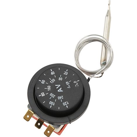 Lot de 10 thermostats électriques réglables 0-120 °C pour ventilateurs, 250 V CA, pour voitures et camions. (1/5)