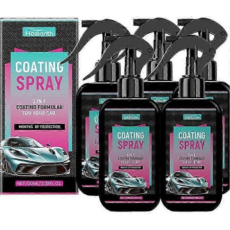 Kit de 5 produits Platinum pour l'entretien automobile : spray de protection pour voitures, protection et brillance durables, application facile sur tous véhicules. (1/5)