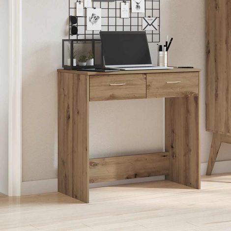 Desk Artisian Oak 80x40x75 cm Engineered Wood vidaXL