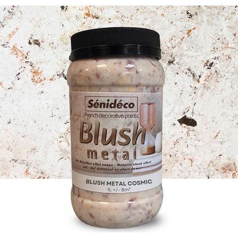 Peinture métallisée effet nuage – BLUSH METAL Kit Sous-couche Blanche + Gel Cosmic pour 12m² (1/5)
