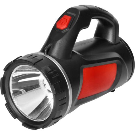 1200 mAh Lampe Torche Led Ultra Puissante Rechargeable LED 3W + COB 1W avec Batterie Intégrée Lampe de Poche Rechargeable avec Câble de Chargement (1/5)