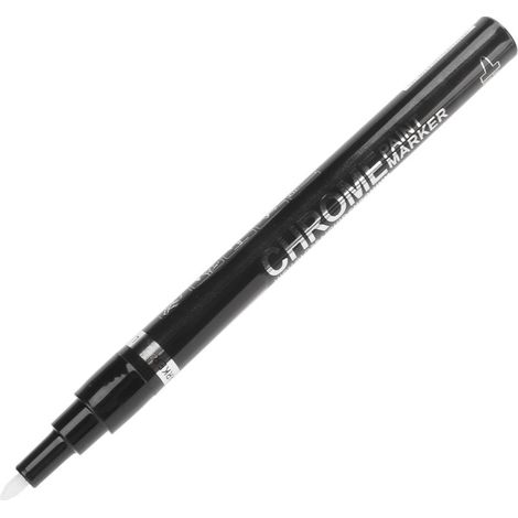 Marcatore-e-effetto specchio, penna, vernice, cromo, bordo, fibra, resistente all'acqua, 0,7 mm/0,03 pollici, inchiostro resistente ai raggi UV, la penna con il liquido vernice brillante. (1/5)