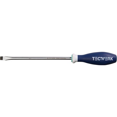 TECWERK Schraubendreher Schneidenbreite 10 mmKlingenlänge 200 mm 3-Komponentengriff Rundklinge