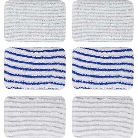 6 Pièces Lingettes ZR850002 pour Rowenta Clean & Steam ZR850002 ZR005801 ZR005804 Tampons Lavable en Microfibre pour Rowenta RY7xxx RY8xxx