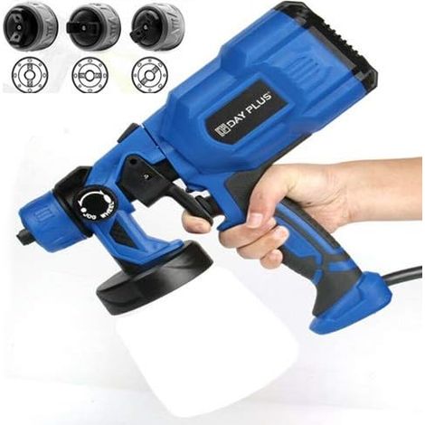 800ML Electric HVLP Paint Sprayer Spray Gun Fence Garden Wall Home DIY Tool 550W