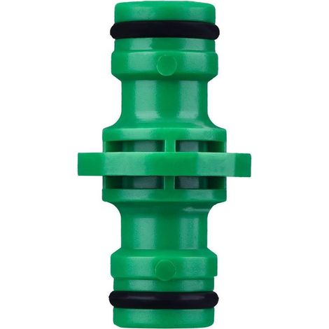 conectores macho dobles para mangueras, accesorios para unir tubos de mangueras de jardín (verde) (1/5)