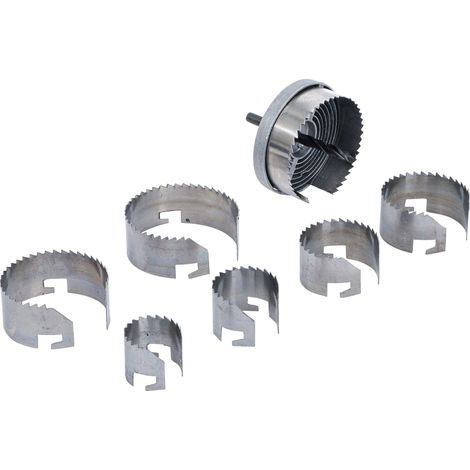 Jeu de scies-cloches Ø 26 - 63 mm profondeur 25 mm 7 pièces (1/4)