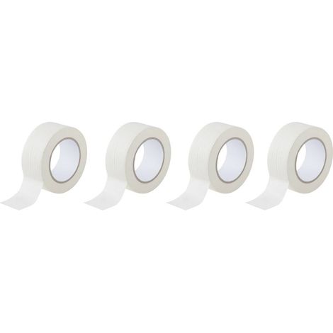 TOOLCRAFT 93038c191 93038c191 Nastro crespato Bianco (L x L) 50 m x 50 mm 4 pz. (1/2)