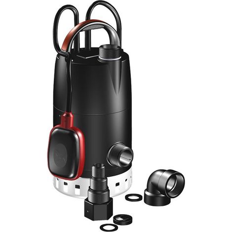 Grundfos – Pompe submersible portative pour eaux claires et grises – Débit 6 m³/h – Hauteur de relevage 5 m – Aspiration jusqu'à 3 mm
