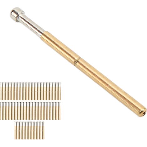 100 Stück Prüfspitzen, großer runder Kopf, Typ P125-D, elektronische Bauteil-Testnadel, Pogo-Pin (1/5)