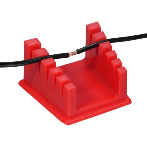 Station de soudage, support de serrage de fil, établi, Clip de retenue de câble ABS pour le serrage du Silicone 30-12AWG (1/5)