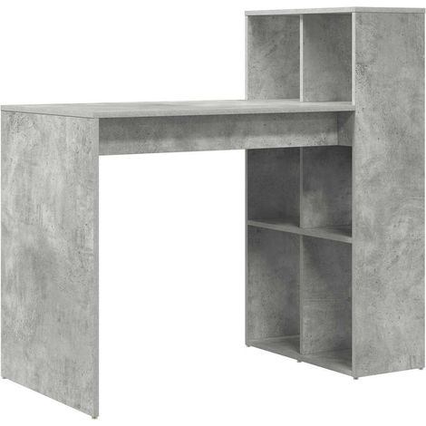 Maison Exclusive - Schreibtisch Beton Grau 108 x 55 x 103.5 cm Ho
