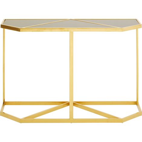 Interiors by Premier Elegant Design Black Tempered Glass Console Table, Sturdy Hallway Table, Durable Modern Console Table (1/5)