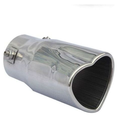 Embout de silencieux de queue de tuyau d'échappement arrière d'acier inoxydable de voiture en forme de coeur (1/5)