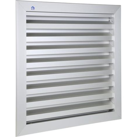 Grille de ventilation 400x300mm aluminium gris - RENSON - 41143