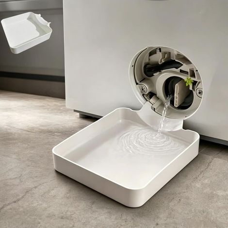 GDHZS-  Bac de rétention pour lave-linge Plateau Anti-Fuite Imprimé En 3D Anti Débordement Bac Récupération Lave Linge pour sous-sol, appartement, mobil-home, garage, propriétaires, résidents (1/5)