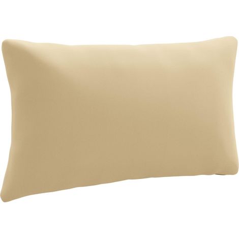 Coussin de Dos 1 Pièce PUTTEN 100 % polyester Beige vidaXL