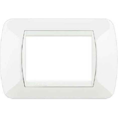 BTICINO L4803BI - Placca 3 Moduli - Bianco - LivingLight (1/7)