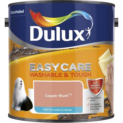 Dulux Easycare Washable & Tough Matt Emulsion Paint - 2.5L - Copper Blush