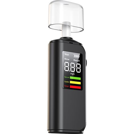 Testeur d’alcool numérique haute précision, sans contact, pour détection éthylométrique – Affichage LED clair, résultats en 10 secondes, conforme aux normes françaises dengyankun