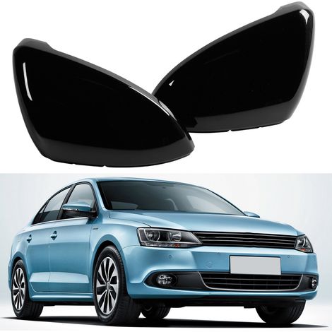 Glänzend schwarze Außenspiegelgehäuseabdeckung, passend für VW Golf MK7 ab 2014 (1/5)