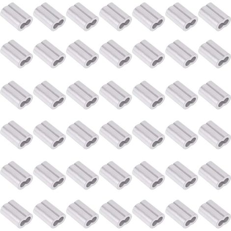 Lot de 200 manchons à sertir en aluminium de 2 mm pour câble métallique et câble ou toute autre chose nécessitant un câble solide (1/5)
