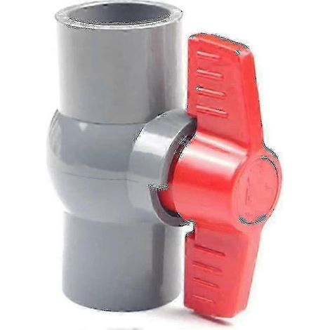 Vanne à bille à passage intégral en PVC de 40 mm, raccord en plastique pour alimentation en eau PN16 sans plomb (1/5)