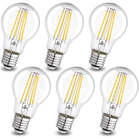 Ampoule LED E27 2,2 W 470 lm blanc chaud 2700 K ampoule rétro Edison à filament A60 (1/5)