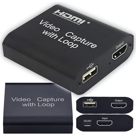 Acquisizione immagini tramite HDMI con uscita USB + HDMI e streaming. (1/5)