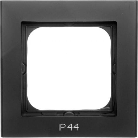 Bastidor 煤nico Sonata para conmutadores IP44, negro met谩lico RH-1R/33